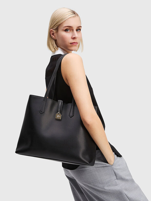 Big leather bag with logo - 2
