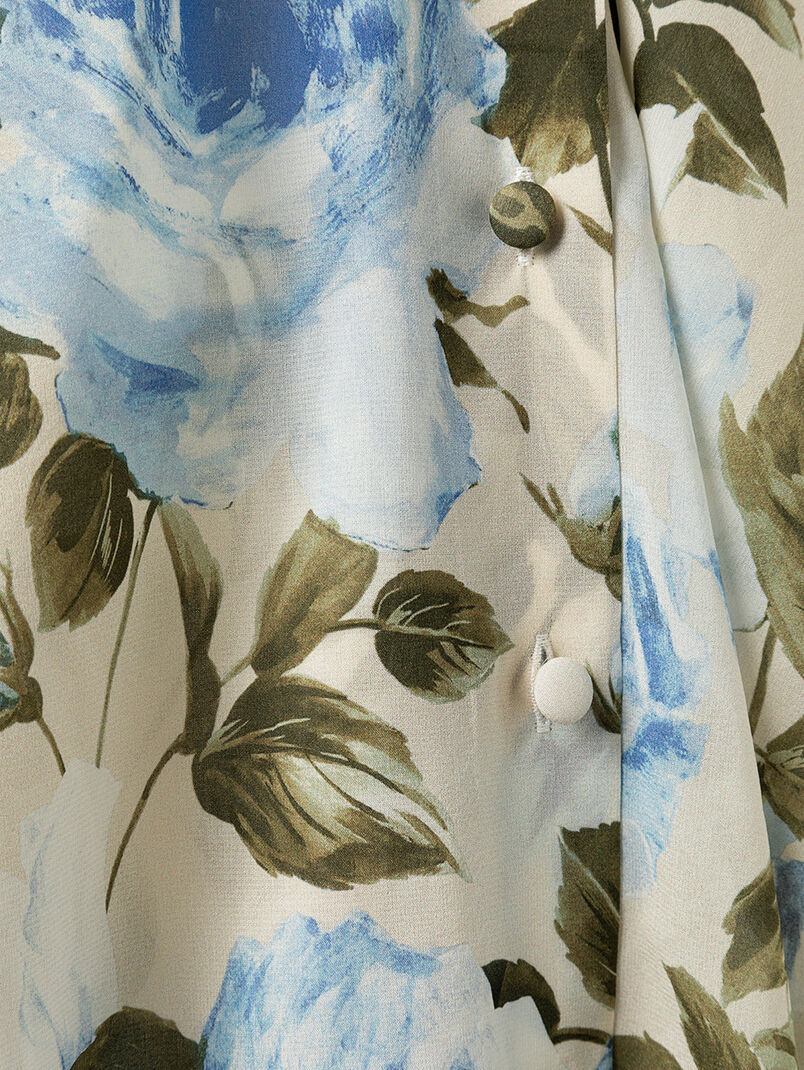 Long-sleeved shirt with floral print - 3