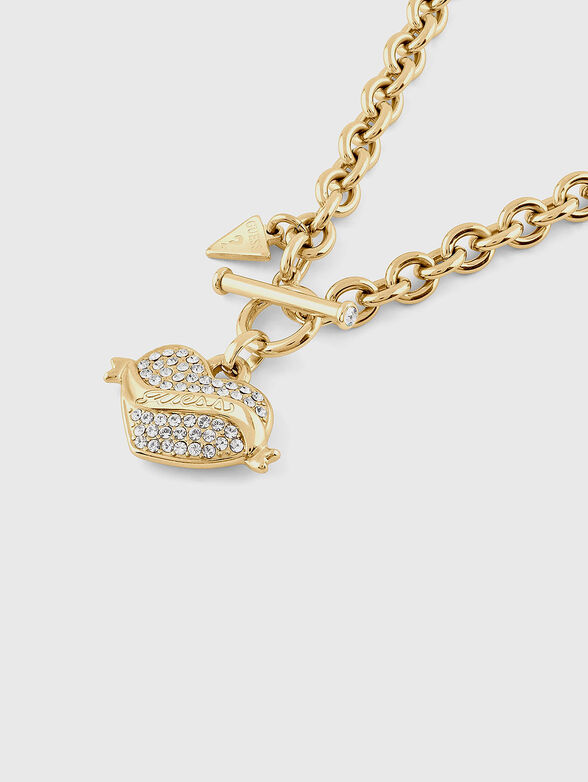 HEART necklace wirh logo - 3