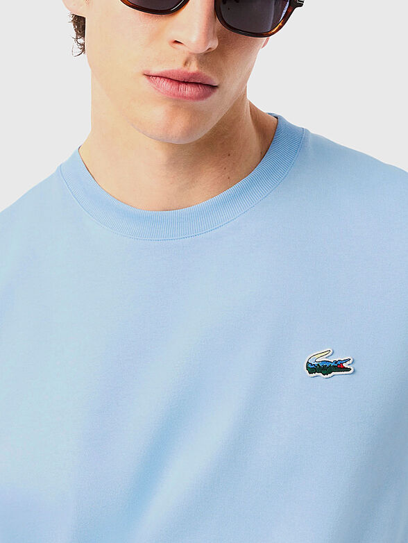 Cotton T-shirt with oval neckline - 4