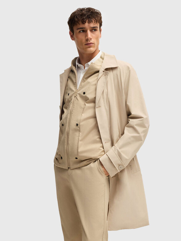 Trench coat with additional vest and jacket - 1