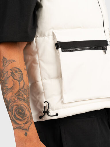 Padded vest with logo detail - 4