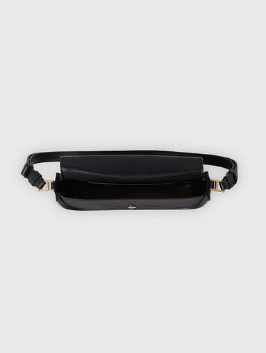 K/SIGNATURE CB black leather bag with gold logo - 5
