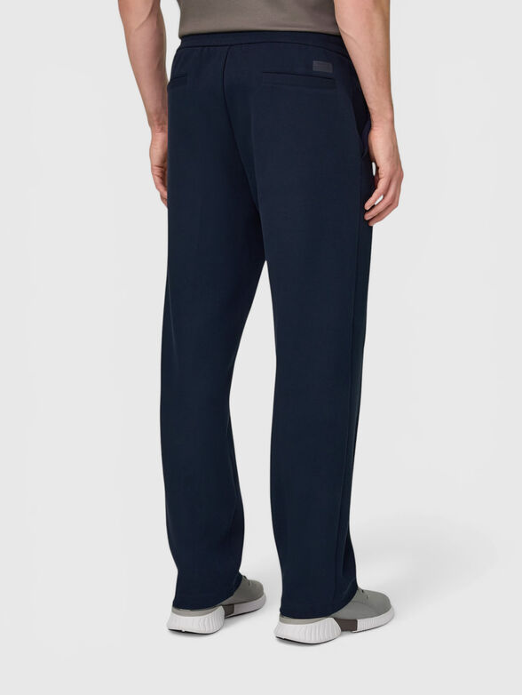 Slim fit cotton blend trousers - 2