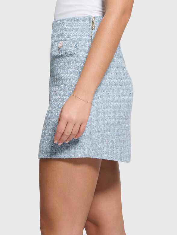 DAPHNEE mini skirt in light blue - 3