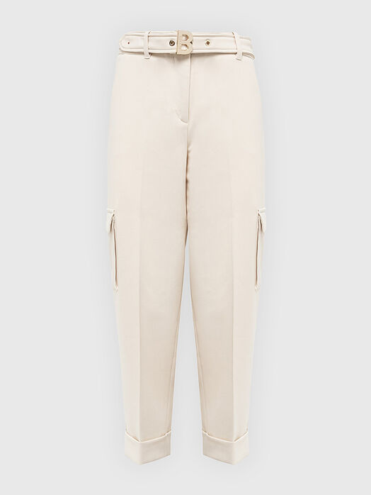 High-waisted cargo pants