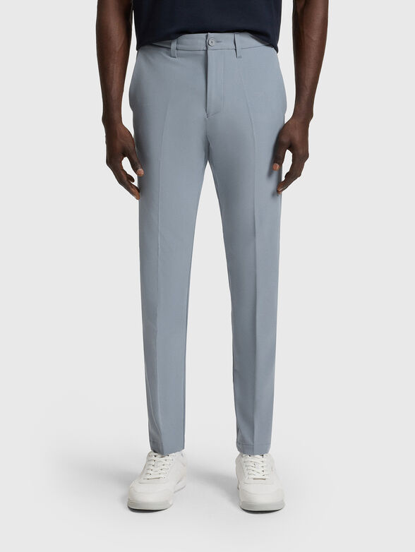 Straight trousers with logo - 1