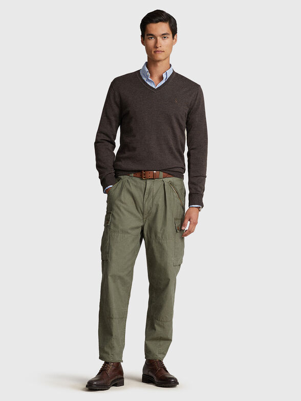 Brown sweater in wool  - 2