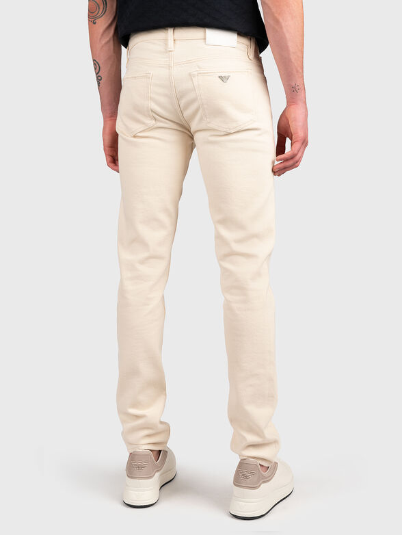 Slim jeans in ecru colour - 2