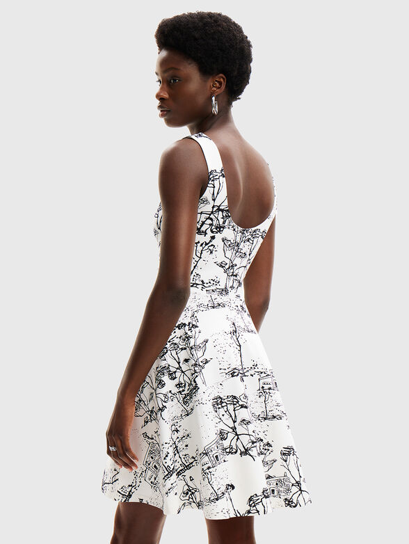 Dress with accent art print - 2