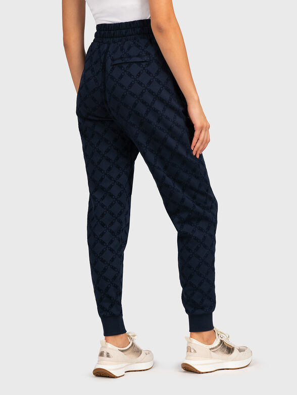 Sports trousers with monogram print - 2