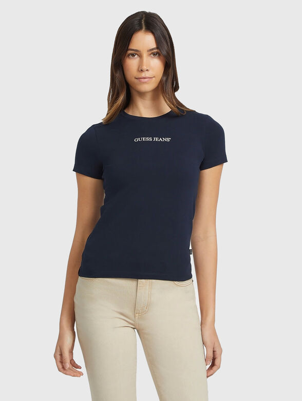 T-shirt with oval neckline - 1