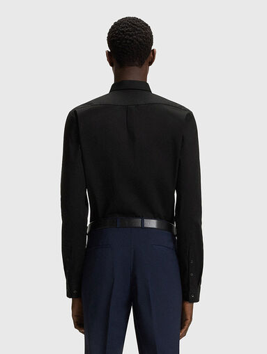 Long sleeved cotton slim shirt - 3