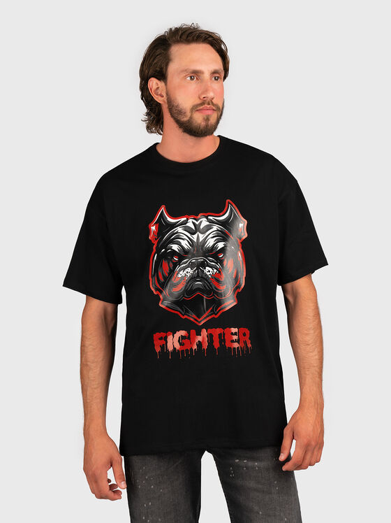 Black oversized T-shirt - 1