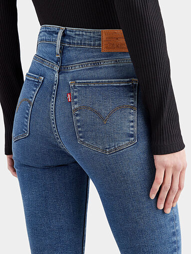 721™ high waisted skinny blue jeans - 3