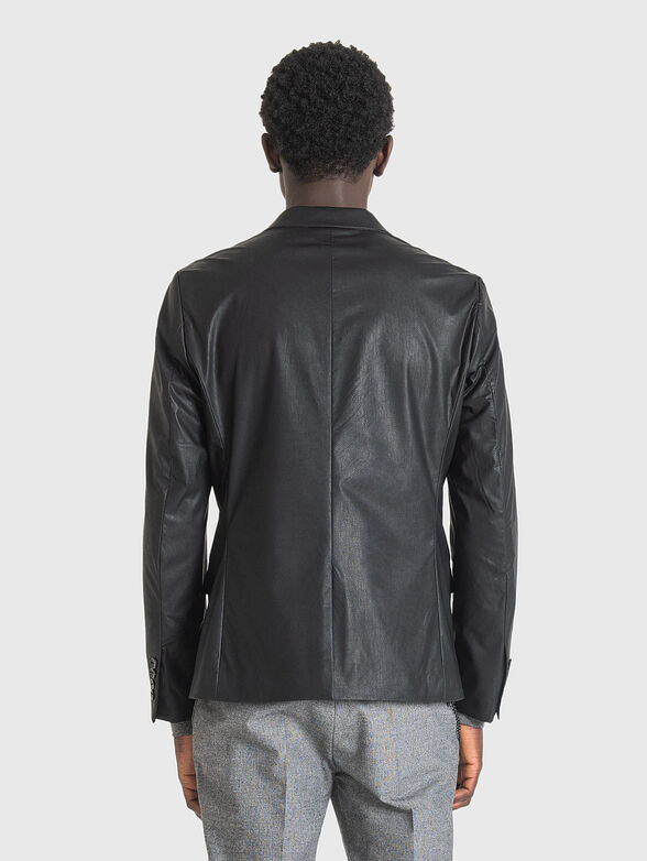 Faux leather blazer  - 2
