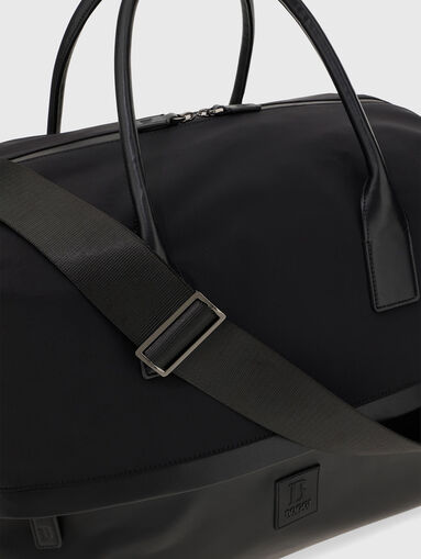Black holdall with logo detail - 4