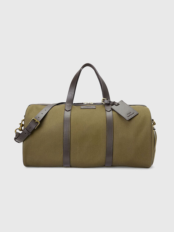 Duffle bag with leather trim  - 1