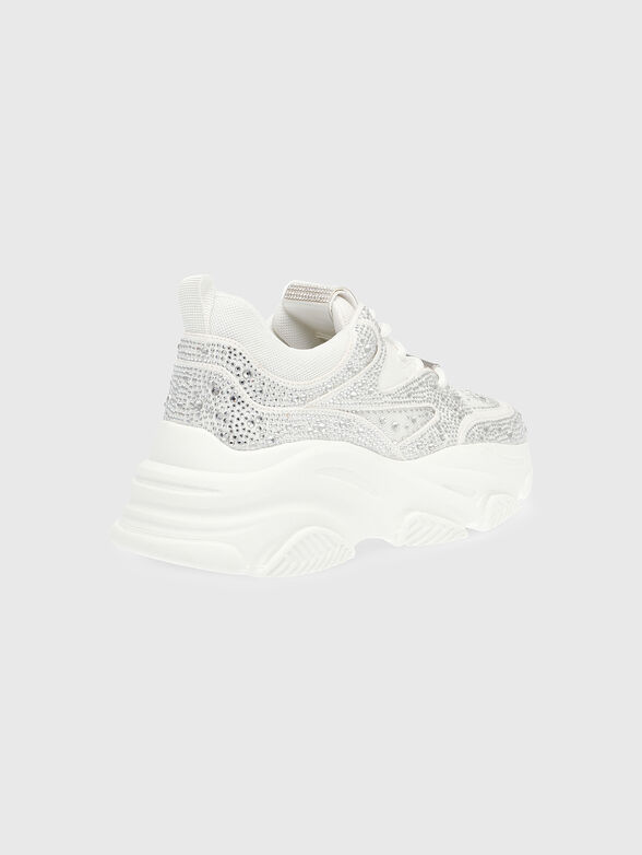 PRIVY sneakers in beige with rhinestones - 4