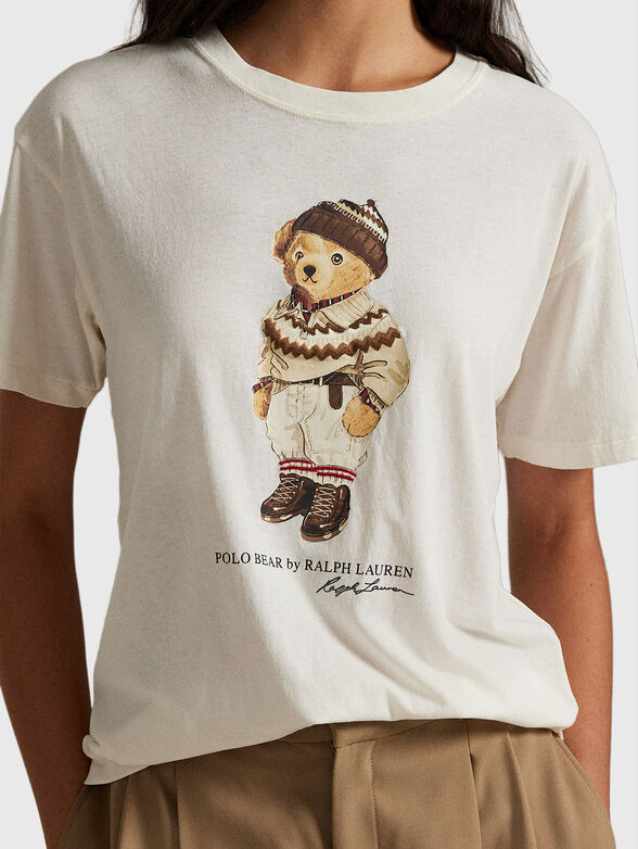 Cotton T-shirt with Polo Bear print - 4