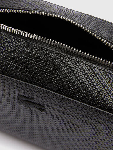 Leather crossbody bag with logo - 5