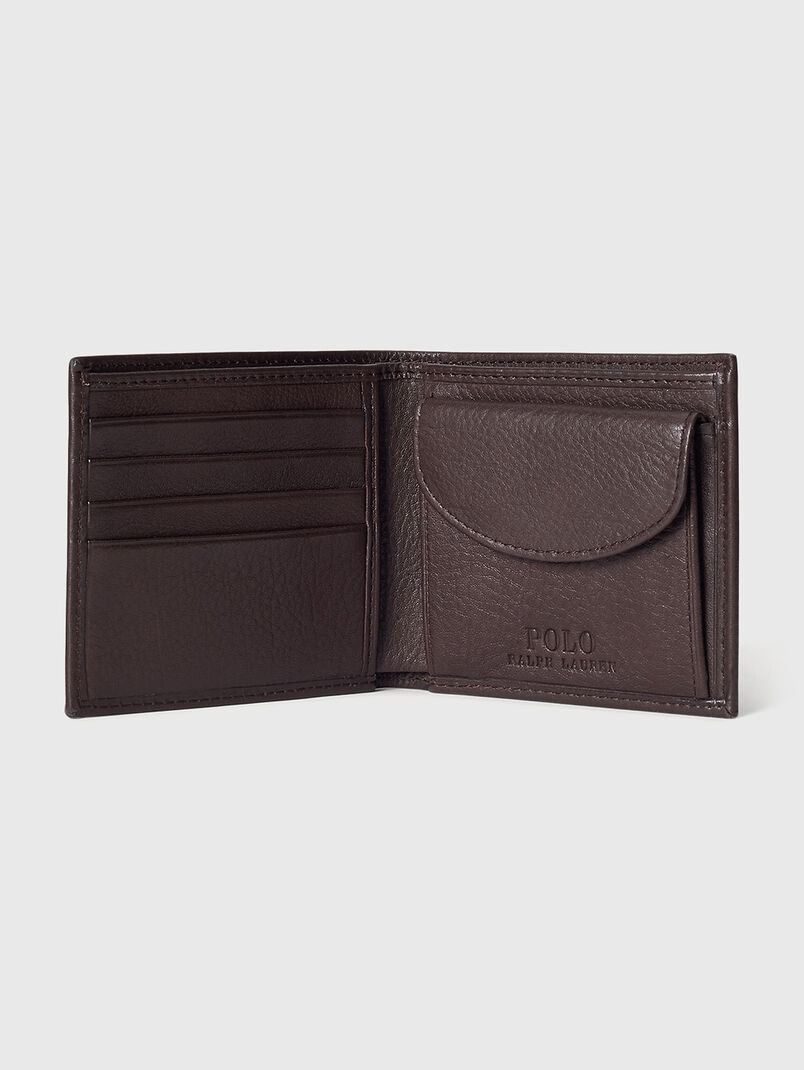 Dark brown leather wallet - 3