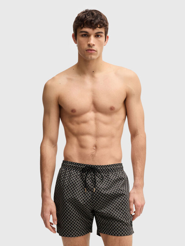 VIBE printed beach shorts - 1