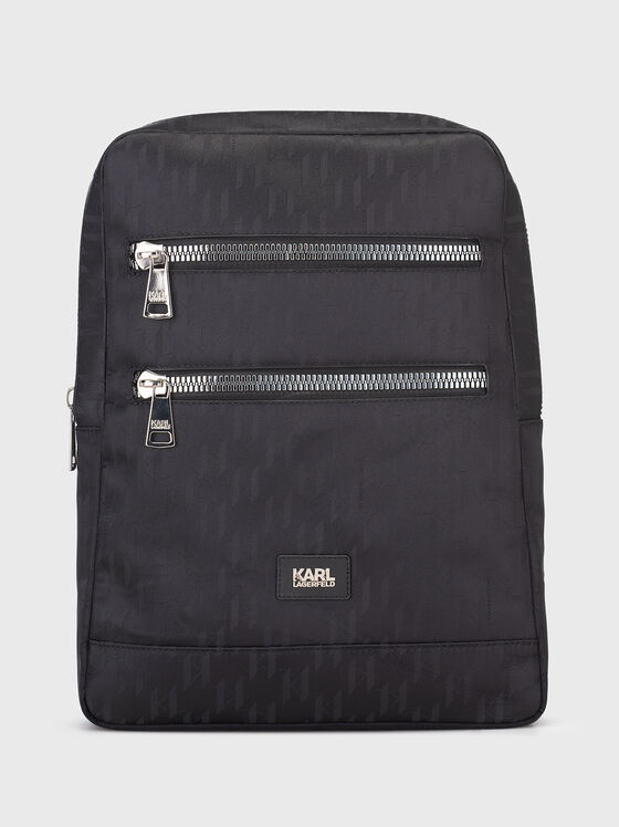 Backpack with monogram print - 1