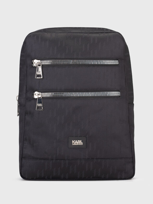 Backpack with monogram print - 1