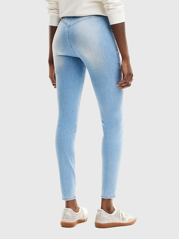 Skinny jeans from cotton blend  - 2