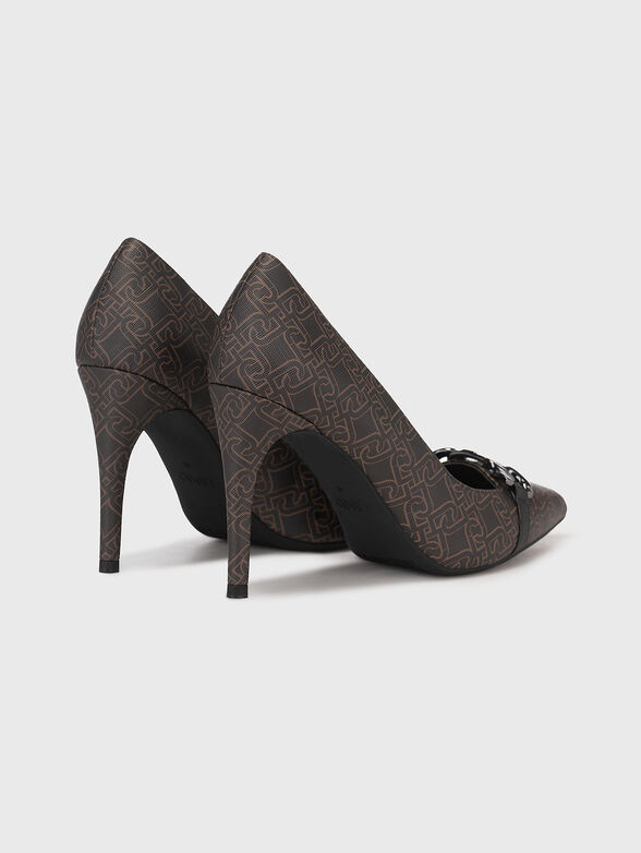 VICKIE heeled shoes with monogram print - 3