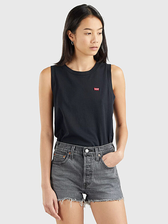 DARA&trade; black cotton top - 1