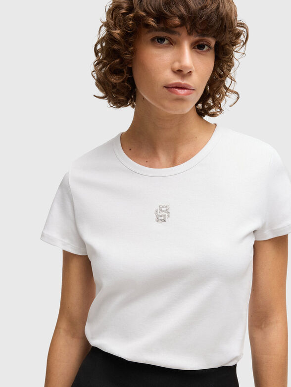 Cotton T-shirt with logo detail - 4