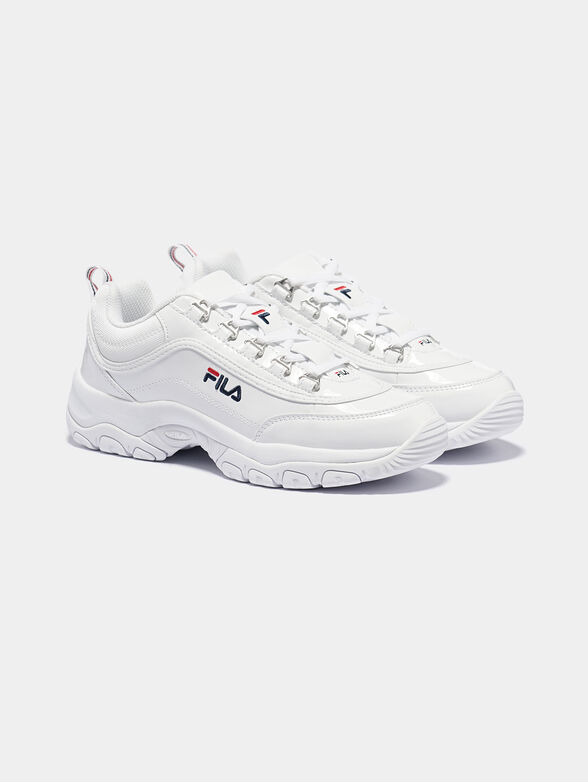 STRADA F White sneakers with glossy finish - 2