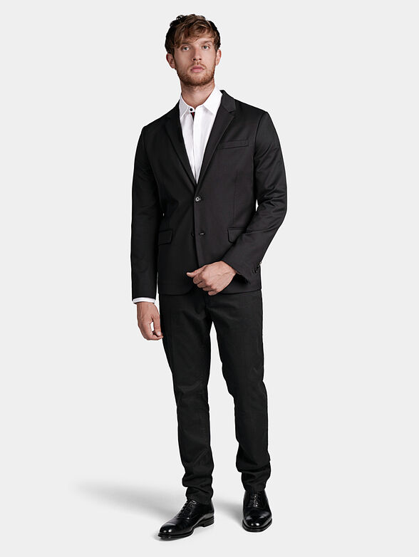 BRYAN Blue cotton trousers - 4