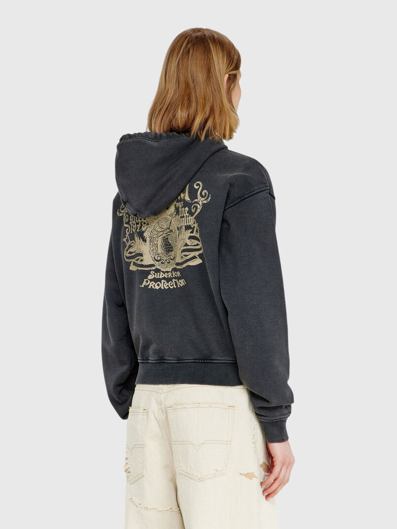 Black hooded sweatshirt - 3