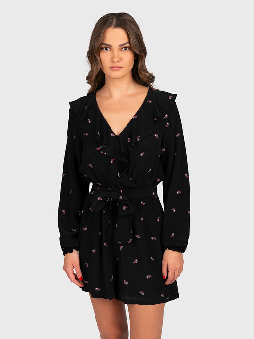 PRIYA mini dress with paisley accents