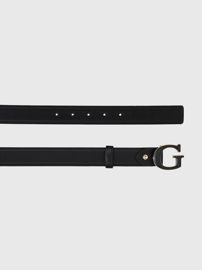 Black eco-leather belt - 3