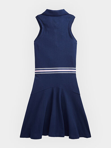 Dark blue sleeveless dress - 2