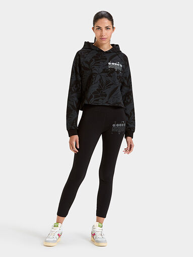 MANIFESTO cropped sports sweatshirt with hood - 4