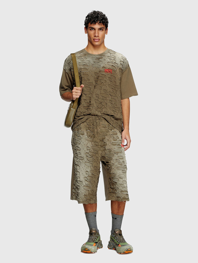 P-ECHIO-R1 shorts with rips - 3