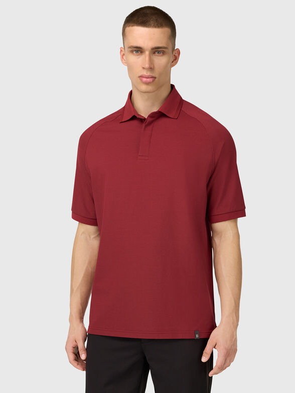 Burgundy polo shirt - 1
