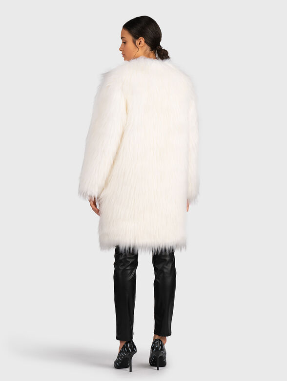 Faux fur coat with zip - 2