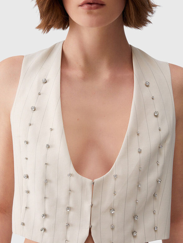Vest with thin stripes - 4