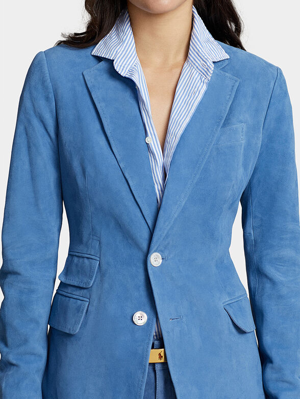 Blue suede jacket - 3