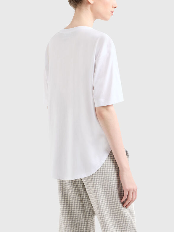 T-shirt with logo embroidery - 3