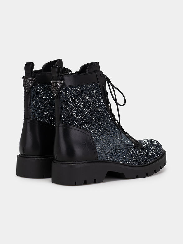 RAZIELY ankle boots with rhinestones - 3
