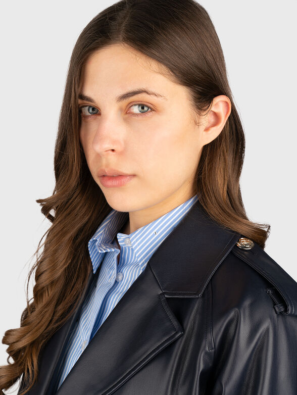 Short cut jacket with waist belt - 3