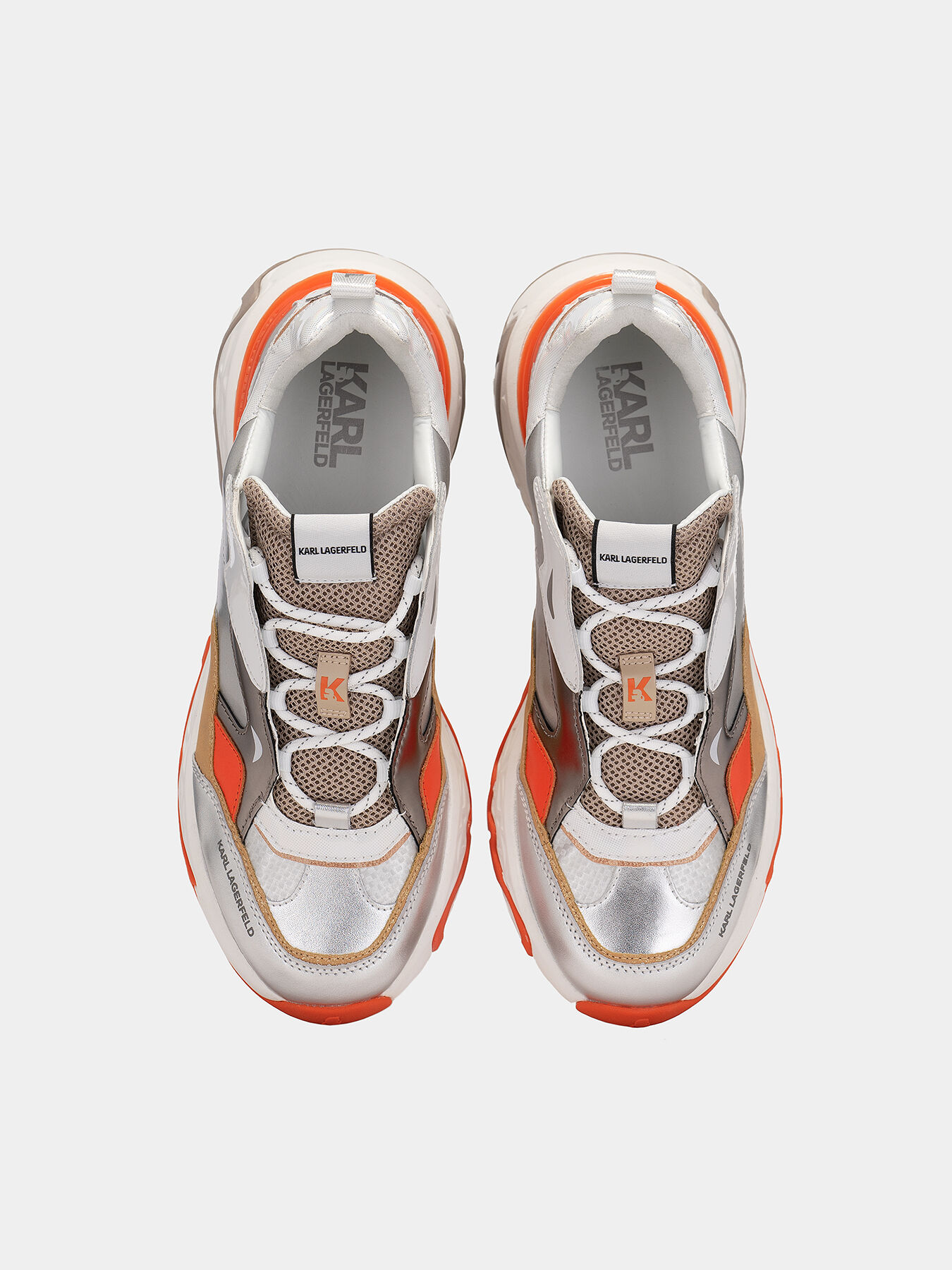 BLAZE Black sneakers with silver panels brand Karl Lagerfeld