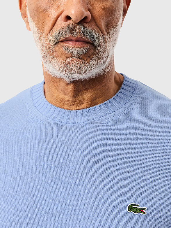 Crew neck green sweater - 4